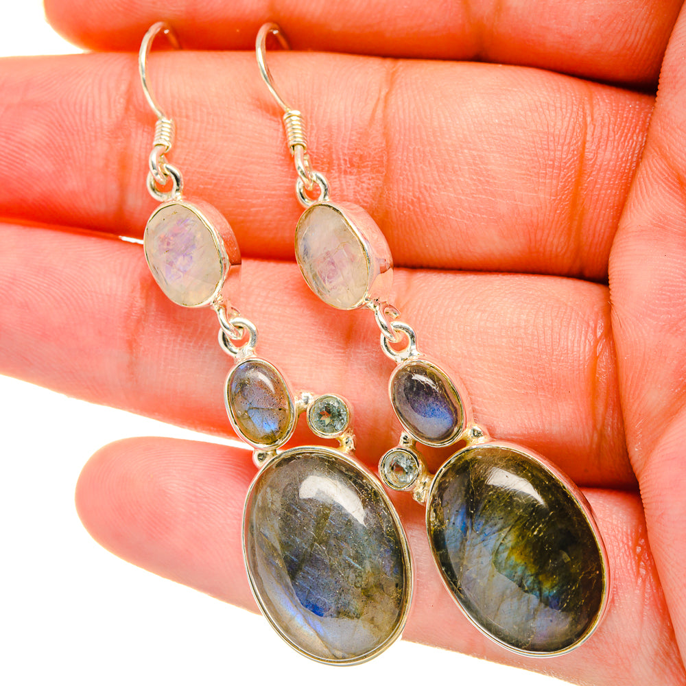 Labradorite Earrings handcrafted by Ana Silver Co - EARR418799