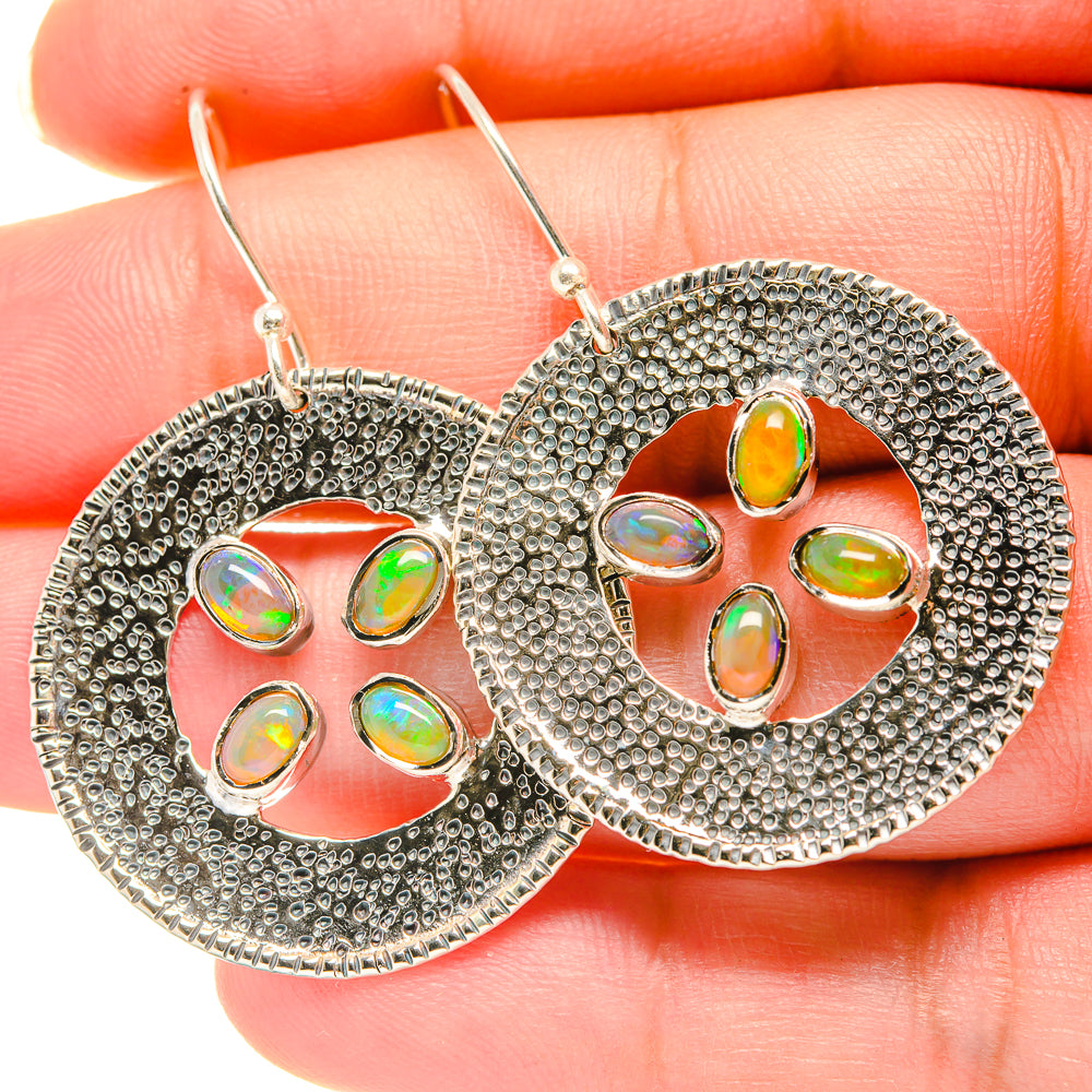 Ethiopian Opal Earrings handcrafted by Ana Silver Co - EARR418809
