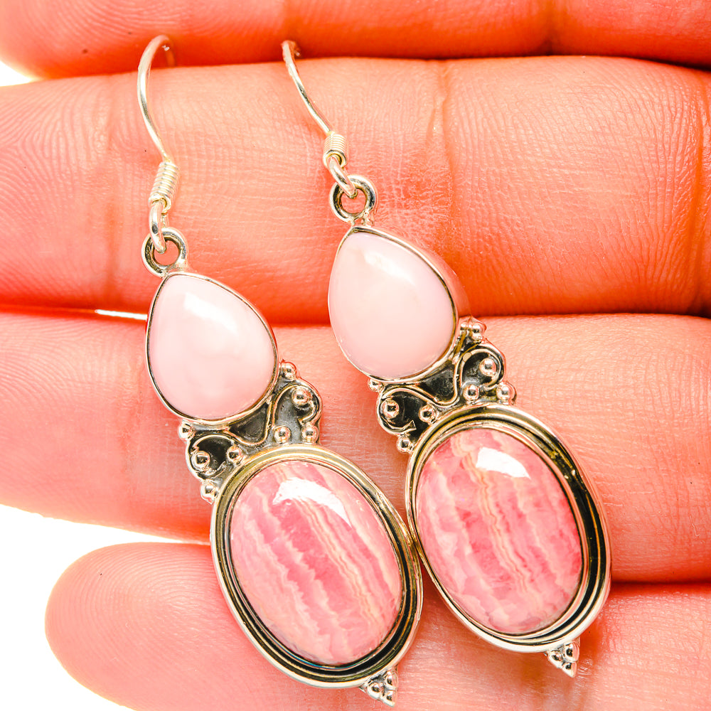 Rhodochrosite Earrings handcrafted by Ana Silver Co - EARR418810