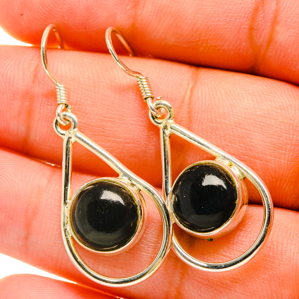 Black Onyx Earrings handcrafted by Ana Silver Co - EARR418828