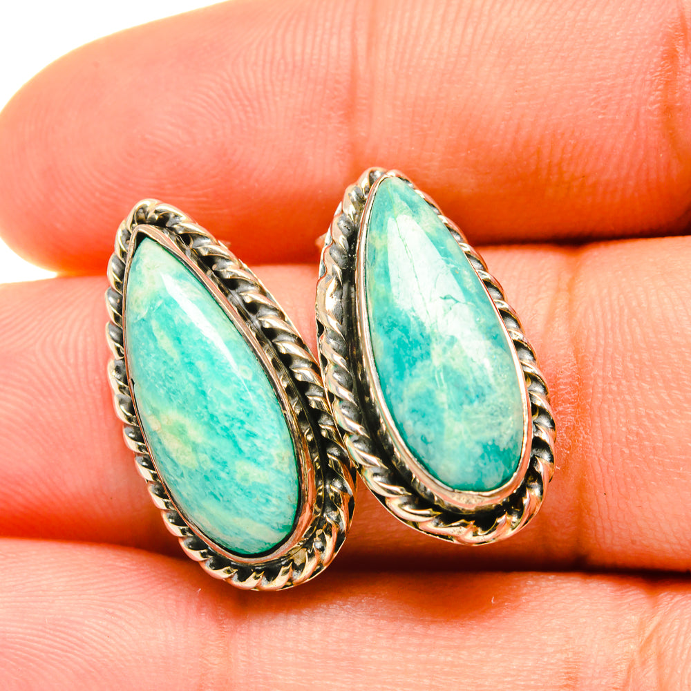 Larimar Earrings handcrafted by Ana Silver Co - EARR418831