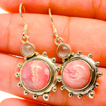 Rhodochrosite Earrings handcrafted by Ana Silver Co - EARR418836