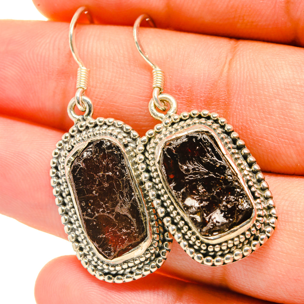 Garnet Earrings handcrafted by Ana Silver Co - EARR418839