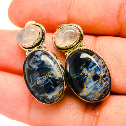 Pietersite Earrings handcrafted by Ana Silver Co - EARR418844