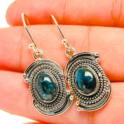Shattuckite Earrings handcrafted by Ana Silver Co - EARR418846