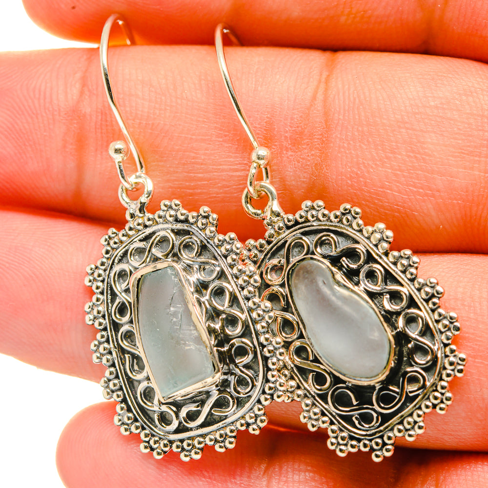 Aquamarine Earrings handcrafted by Ana Silver Co - EARR418854