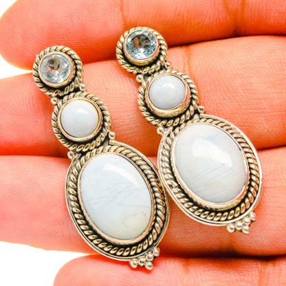 Owyhee Opal Earrings handcrafted by Ana Silver Co - EARR418864