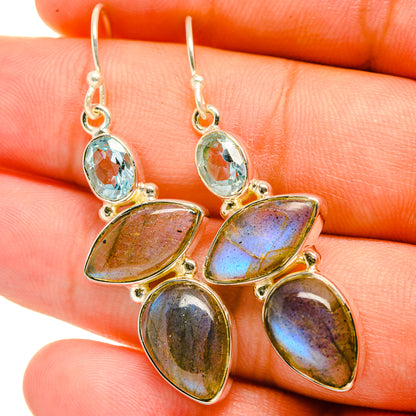 Labradorite Earrings handcrafted by Ana Silver Co - EARR418866