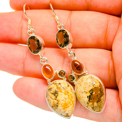 Picture Jasper Earrings handcrafted by Ana Silver Co - EARR418868