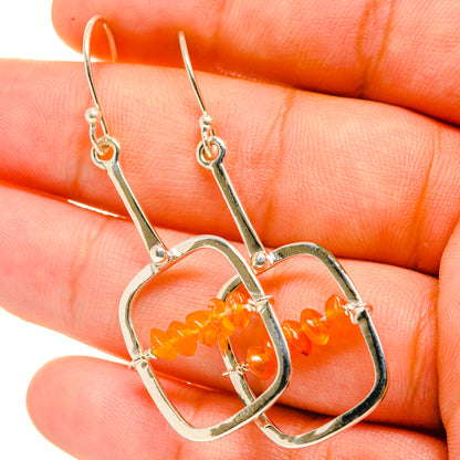 Carnelian Earrings handcrafted by Ana Silver Co - EARR418874