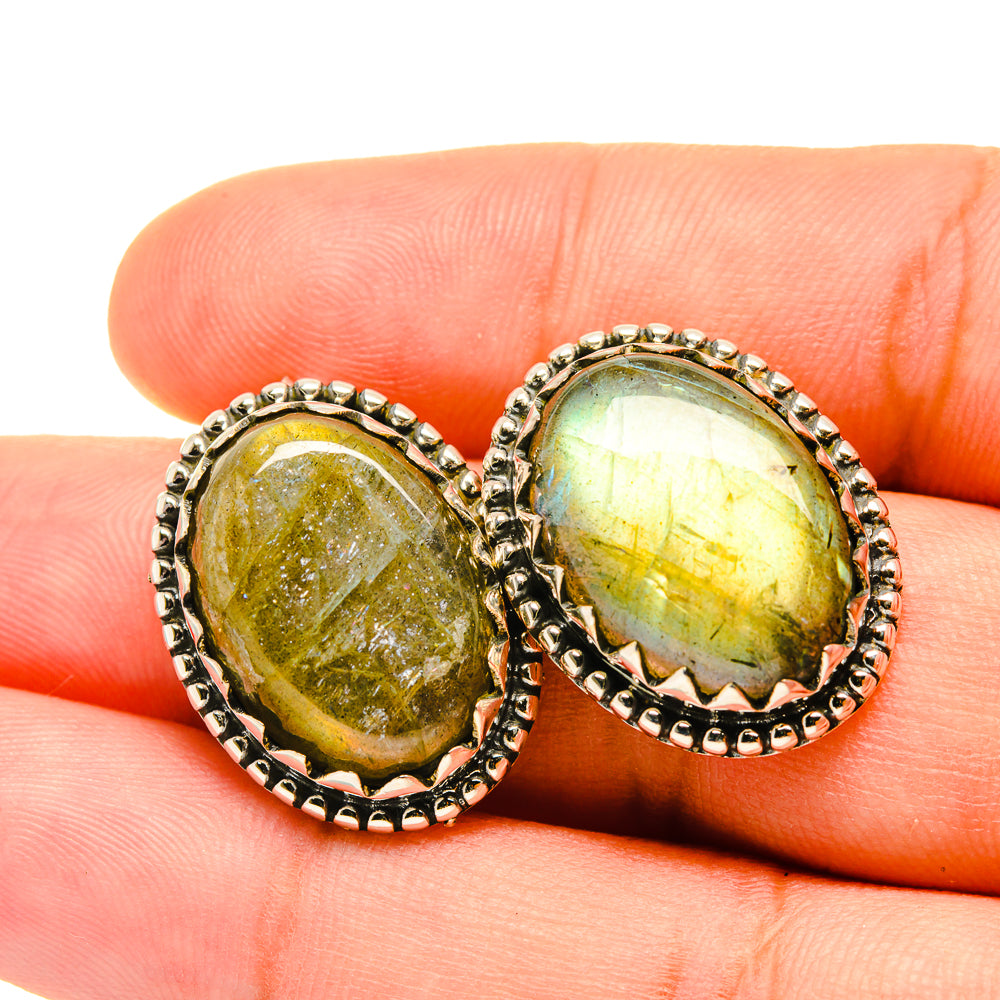 Labradorite Earrings handcrafted by Ana Silver Co - EARR418894