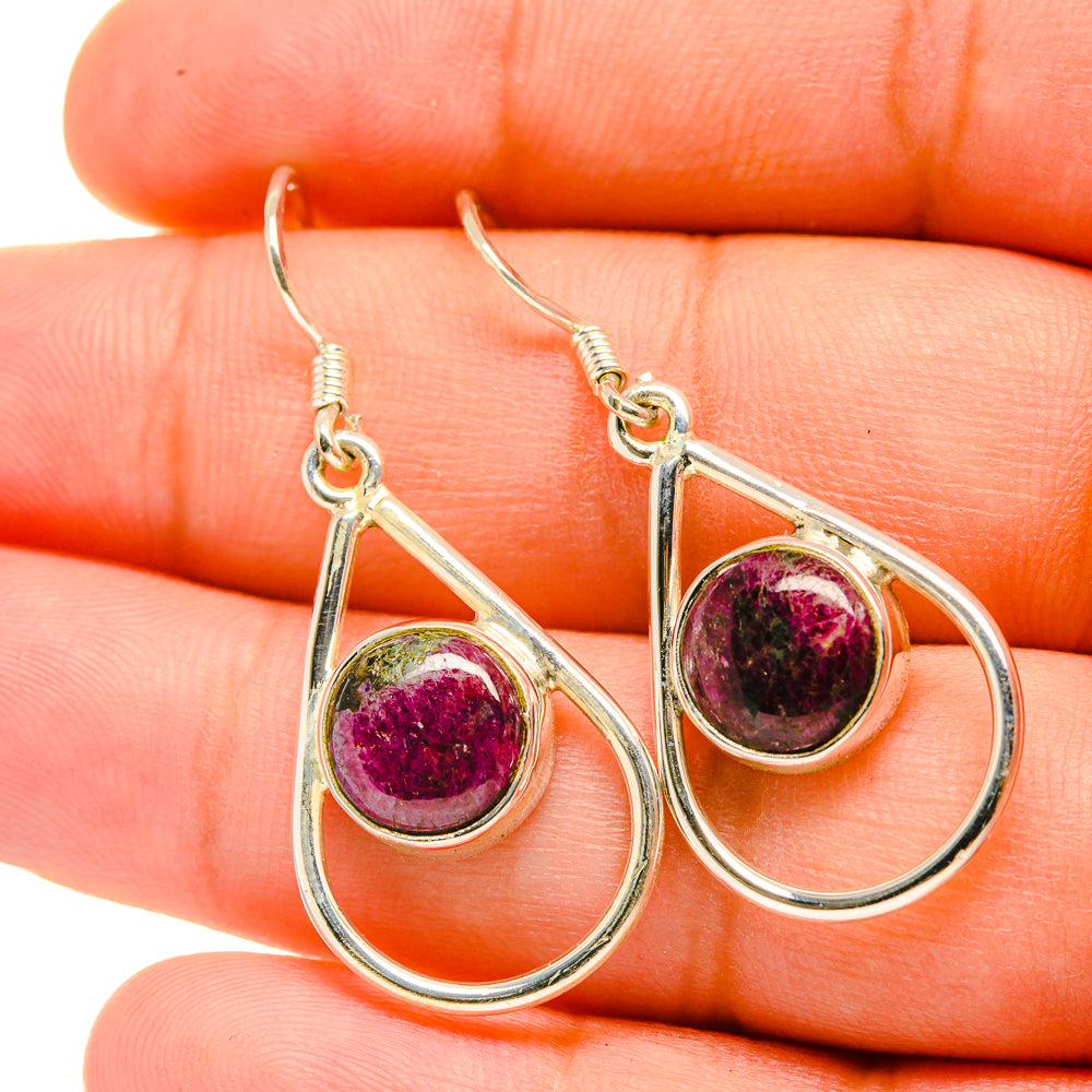 Ruby Zoisite Earrings handcrafted by Ana Silver Co - EARR418896