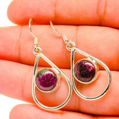 Ruby Zoisite Earrings handcrafted by Ana Silver Co - EARR418896