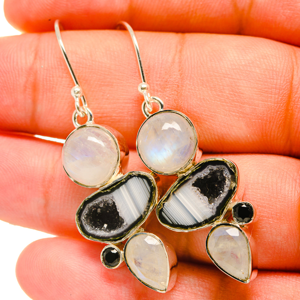 Coconut Geode Druzy Earrings handcrafted by Ana Silver Co - EARR418903