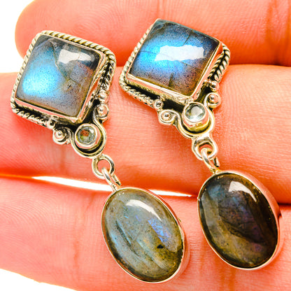 Labradorite Earrings handcrafted by Ana Silver Co - EARR418911