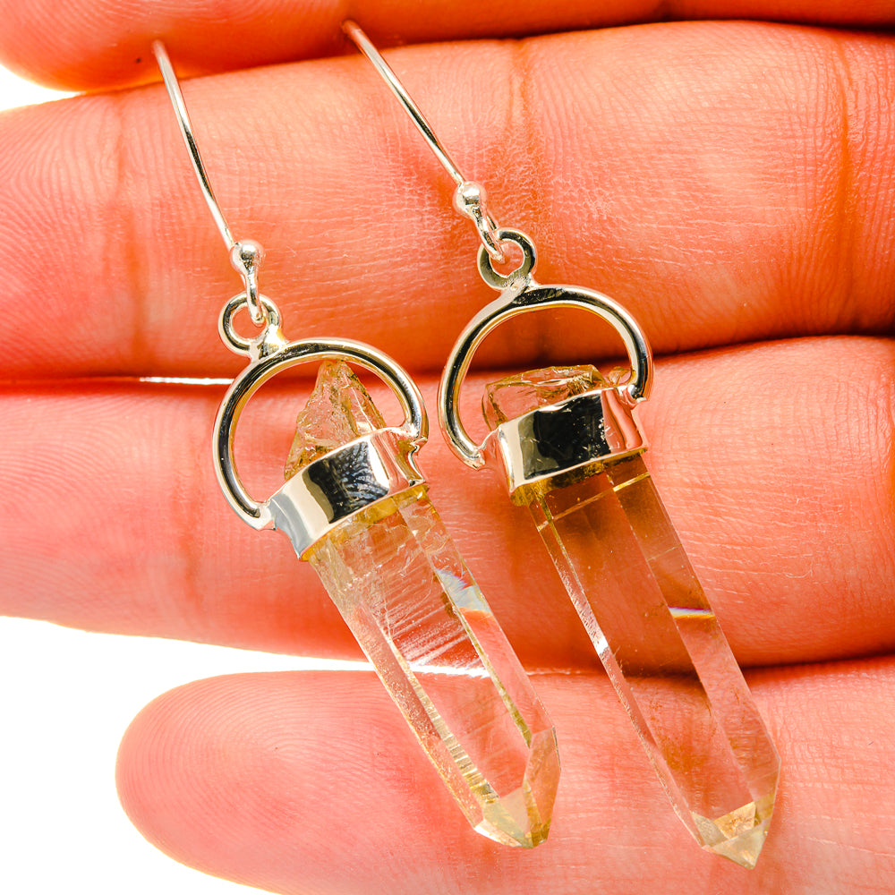 Herkimer Diamond Earrings handcrafted by Ana Silver Co - EARR418923