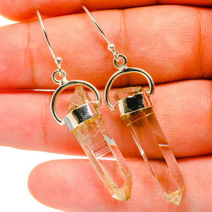 Herkimer Diamond Earrings handcrafted by Ana Silver Co - EARR418923