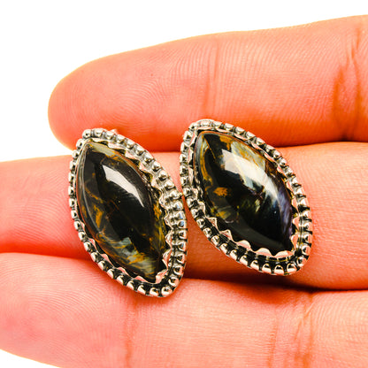 Pietersite Earrings handcrafted by Ana Silver Co - EARR418926