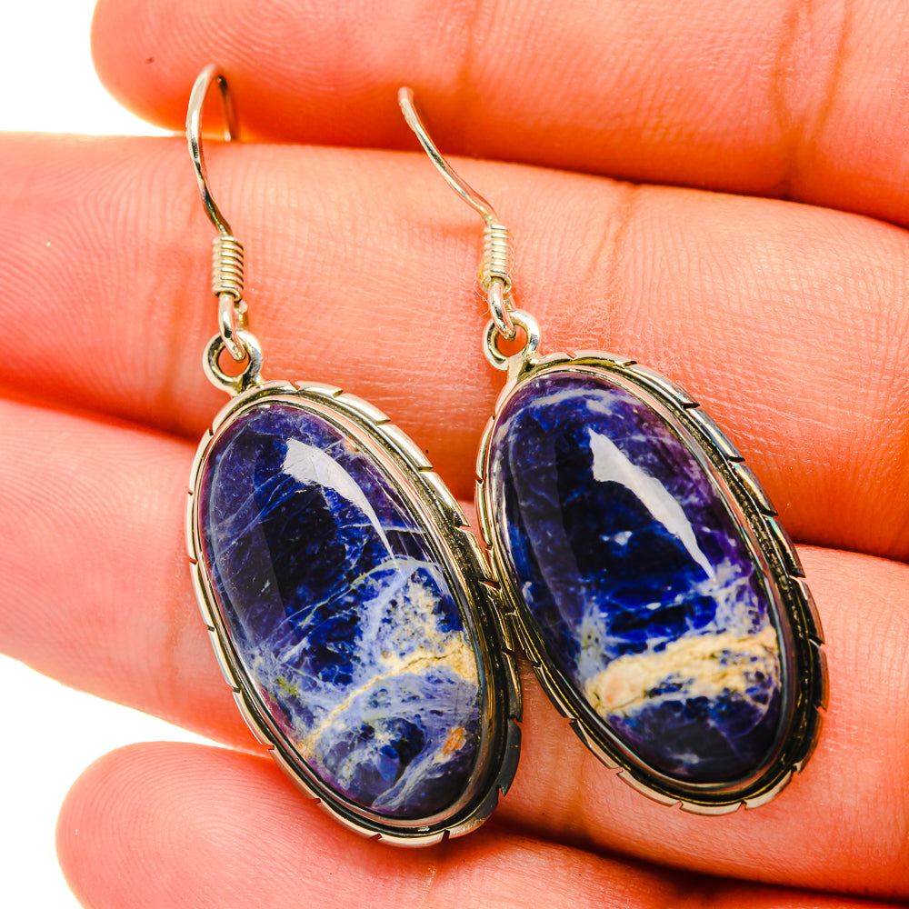 Sodalite Earrings handcrafted by Ana Silver Co - EARR418931