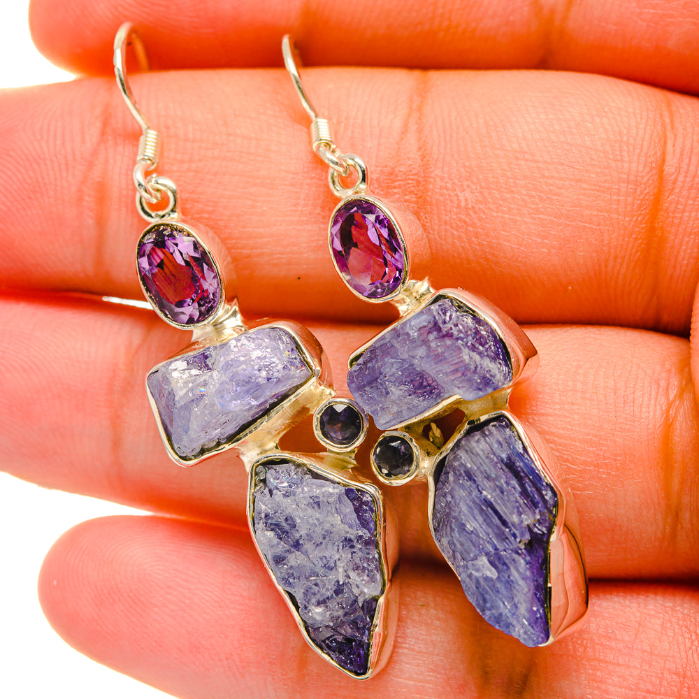 Tanzanite Earrings handcrafted by Ana Silver Co - EARR418932