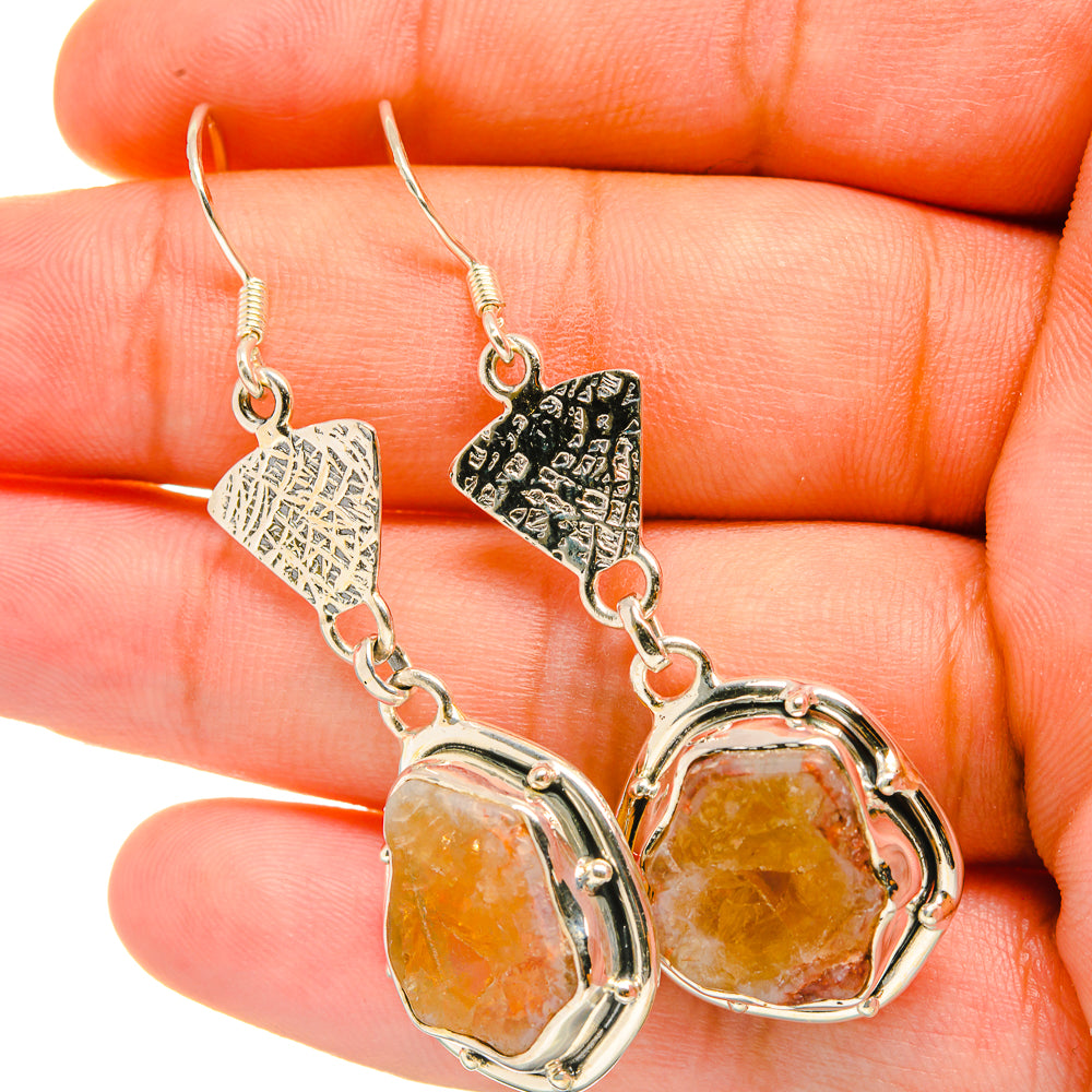 Citrine Earrings handcrafted by Ana Silver Co - EARR418936