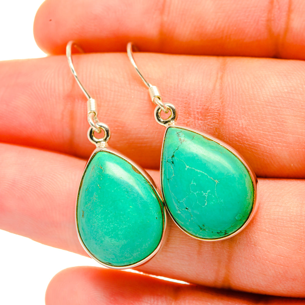 Arizona Turquoise Earrings handcrafted by Ana Silver Co - EARR418937