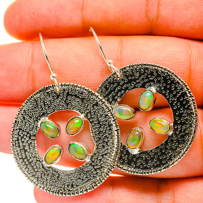 Ethiopian Opal Earrings handcrafted by Ana Silver Co - EARR418942