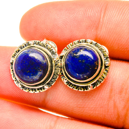 Lapis Lazuli Earrings handcrafted by Ana Silver Co - EARR418949