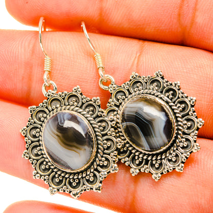 Montana Agate Earrings handcrafted by Ana Silver Co - EARR418968