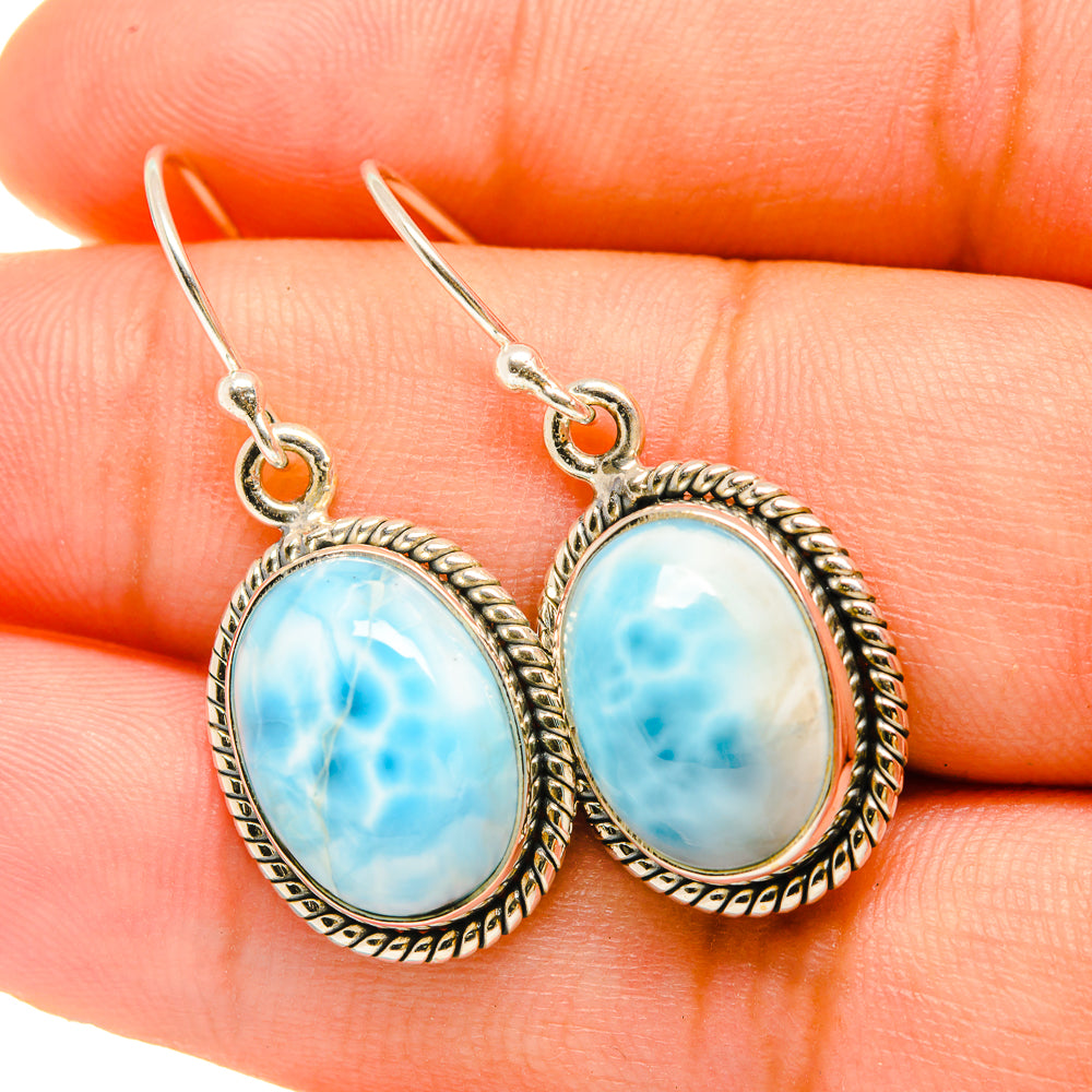 Larimar Earrings handcrafted by Ana Silver Co - EARR418974