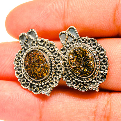 Astrophyllite Earrings handcrafted by Ana Silver Co - EARR418978