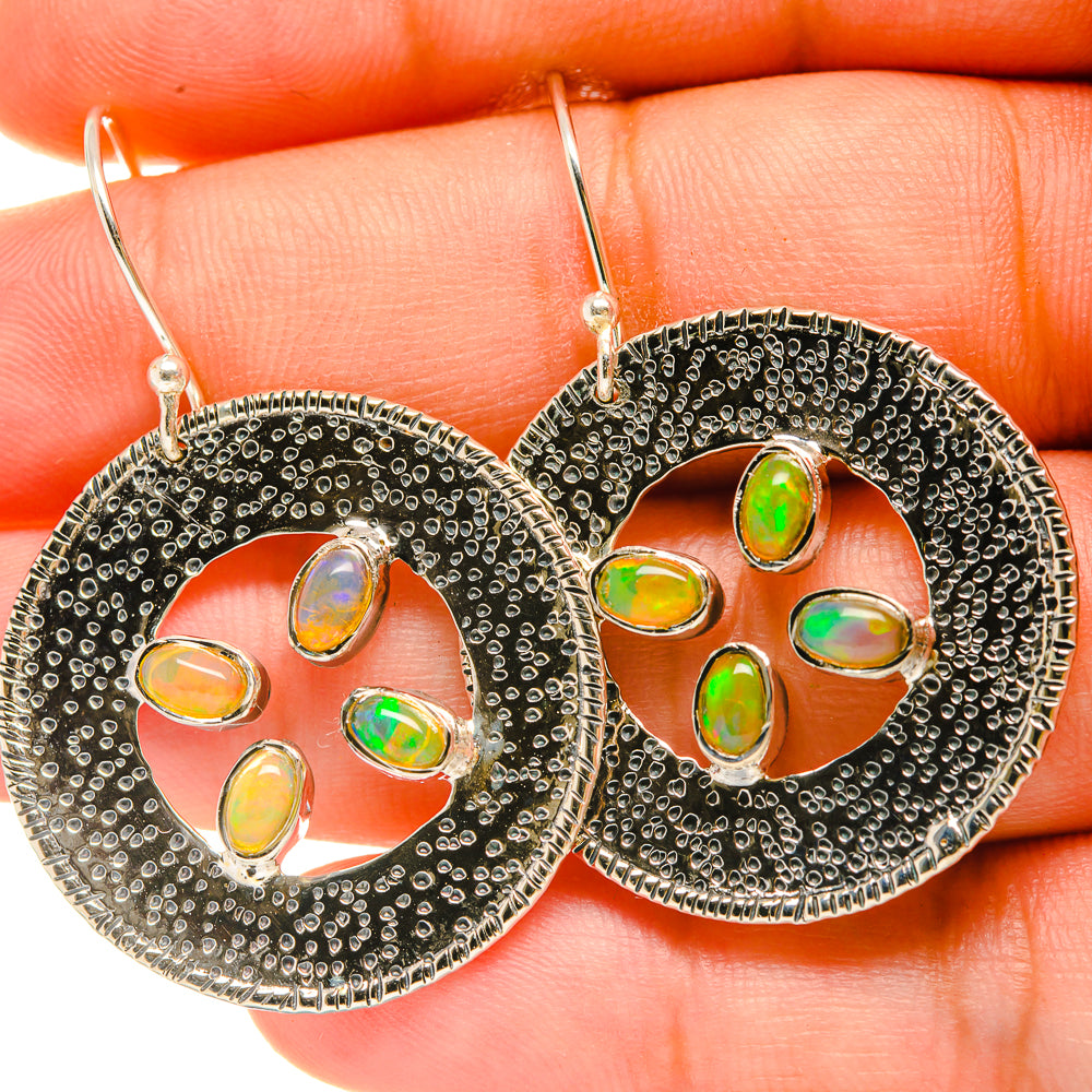 Ethiopian Opal Earrings handcrafted by Ana Silver Co - EARR418982