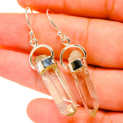 Herkimer Diamond Earrings handcrafted by Ana Silver Co - EARR418983