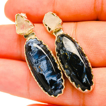 Pietersite Earrings handcrafted by Ana Silver Co - EARR418991