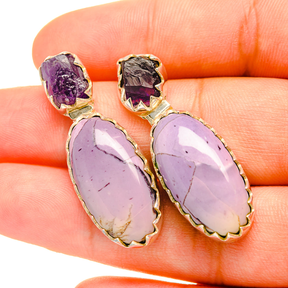 Phosphosiderite Earrings handcrafted by Ana Silver Co - EARR418992