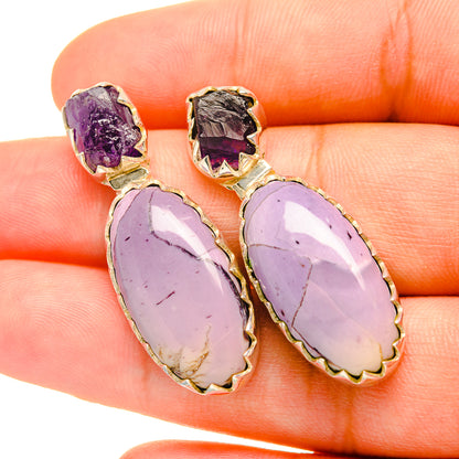 Phosphosiderite Earrings handcrafted by Ana Silver Co - EARR418992