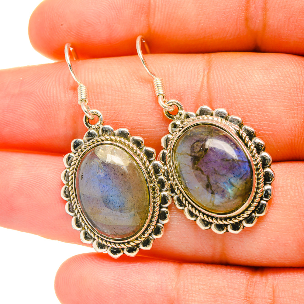 Labradorite Earrings handcrafted by Ana Silver Co - EARR419002