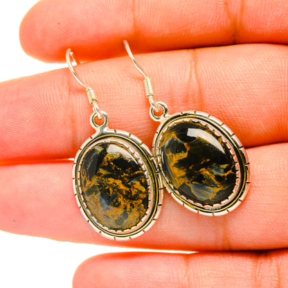 Pietersite Earrings handcrafted by Ana Silver Co - EARR419004