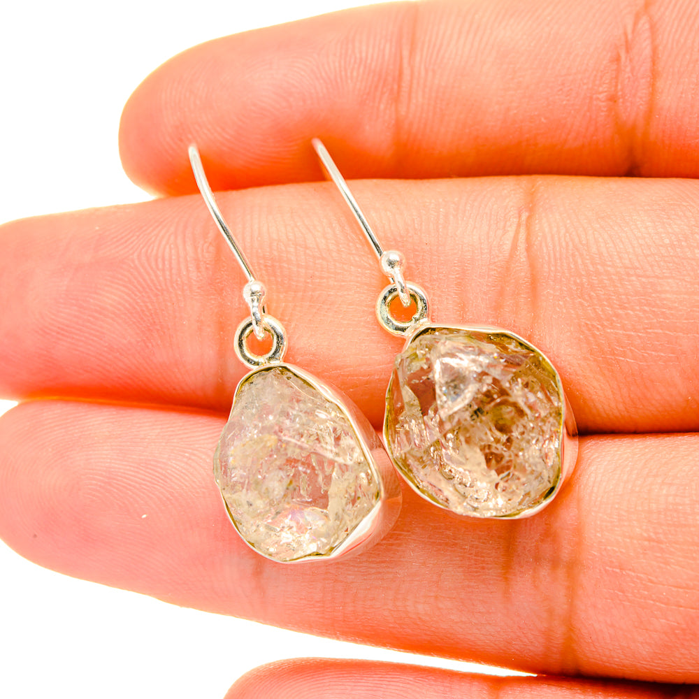 Herkimer Diamond Earrings handcrafted by Ana Silver Co - EARR419005