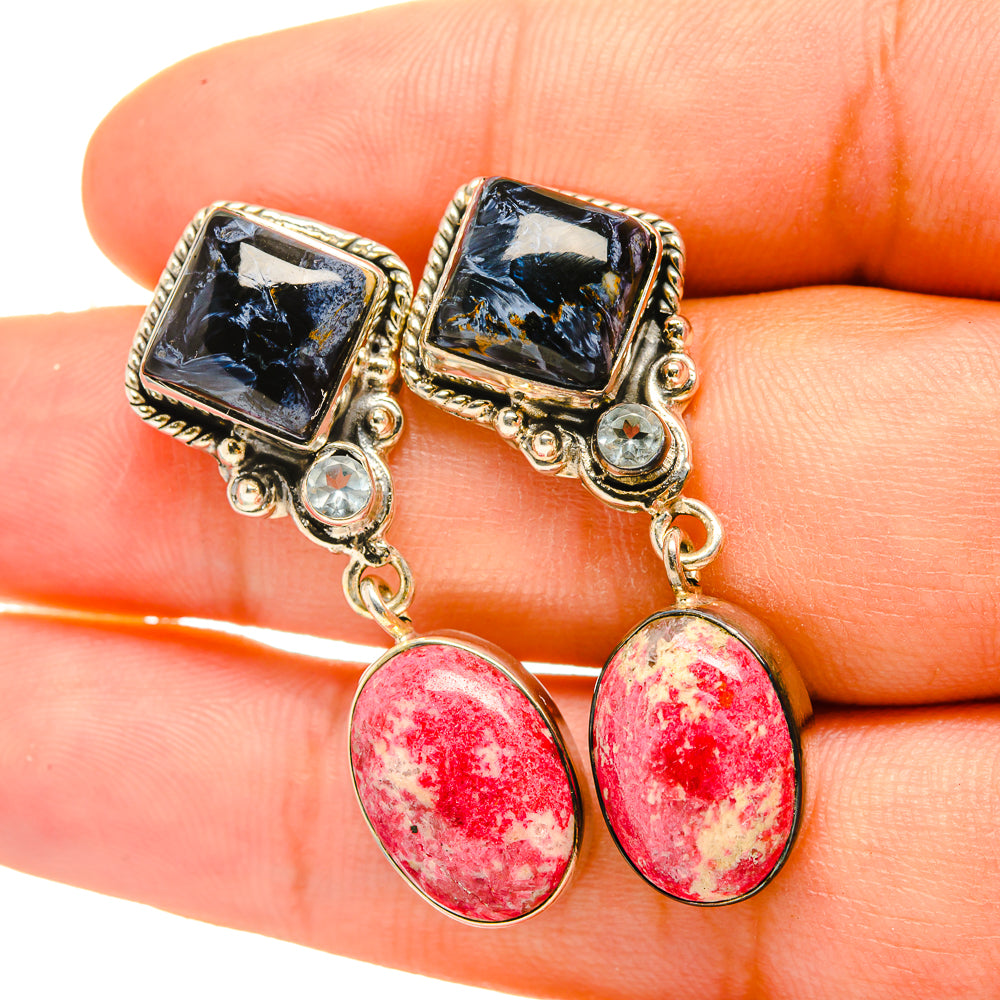Pietersite Earrings handcrafted by Ana Silver Co - EARR419018