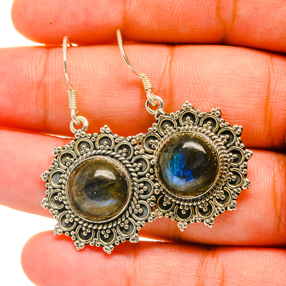 Labradorite Earrings handcrafted by Ana Silver Co - EARR419023