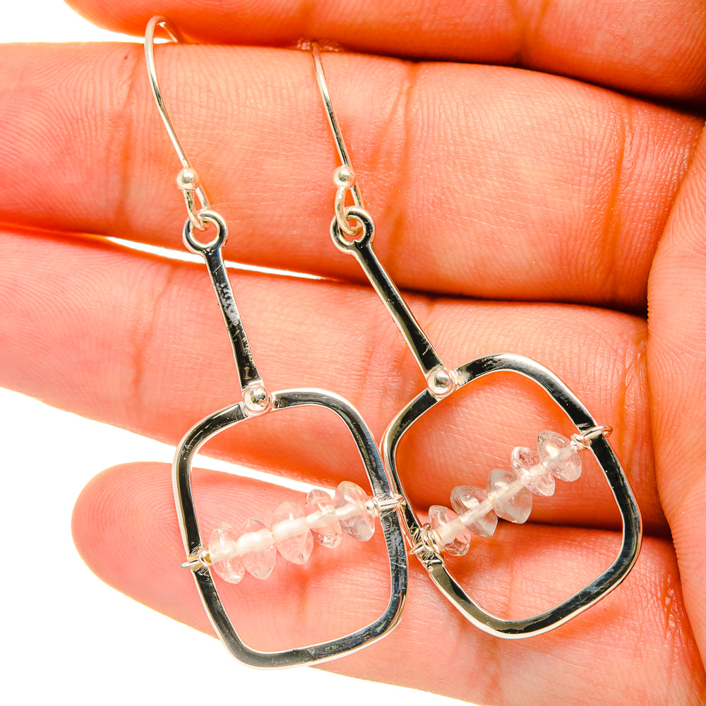 White Quartz Earrings handcrafted by Ana Silver Co - EARR419025