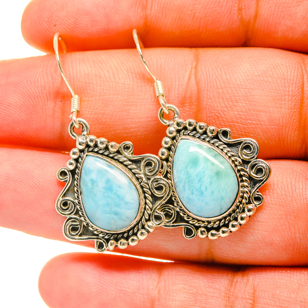 Larimar Earrings handcrafted by Ana Silver Co - EARR419026