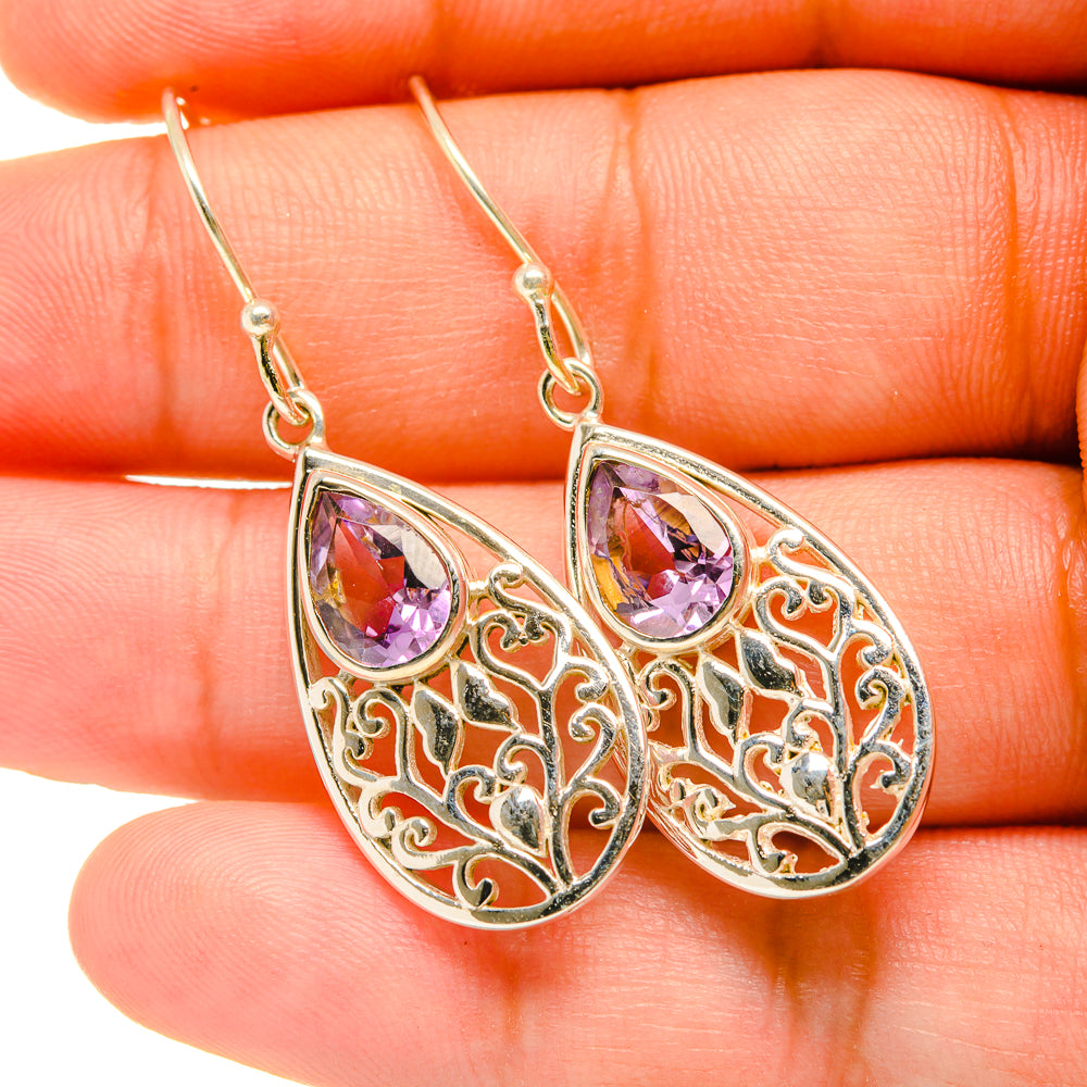 Amethyst Earrings handcrafted by Ana Silver Co - EARR419029
