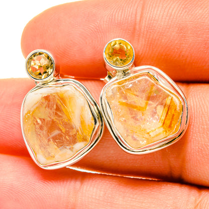 Citrine Earrings handcrafted by Ana Silver Co - EARR419041