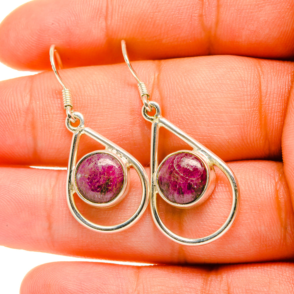 Russian Eudialyte Earrings handcrafted by Ana Silver Co - EARR419044