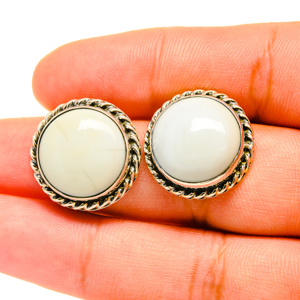 Owyhee Opal Earrings handcrafted by Ana Silver Co - EARR419045