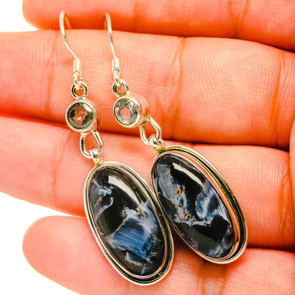 Pietersite Earrings handcrafted by Ana Silver Co - EARR419050