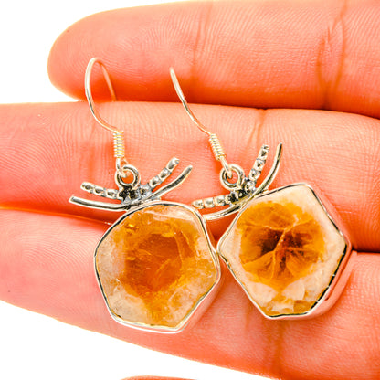 Citrine Earrings handcrafted by Ana Silver Co - EARR419052