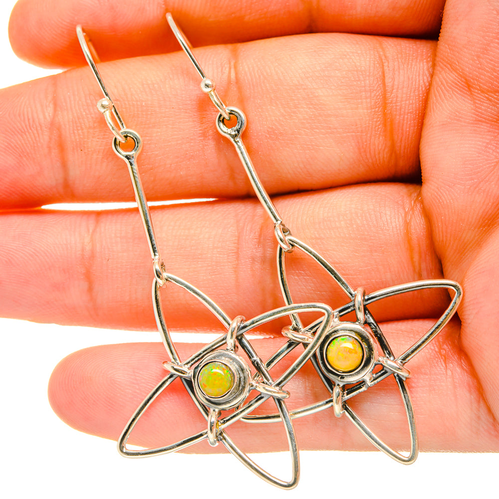 Ethiopian Opal Earrings handcrafted by Ana Silver Co - EARR419054
